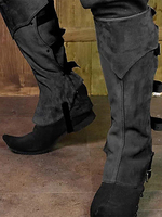 Stivali da pirata Steampunk Rivetti Ginocchiere Abbigliamento retrò per uomo