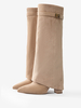 Stivali pieghevoli con tacco alto
