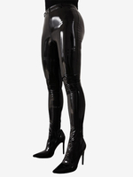 Stivali sopra il ginocchio in pelle PU con tacco a spillo da donna