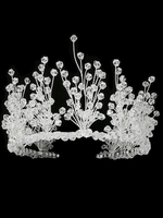 Supporti da sposa Accessori per capelli in metallo bianco per la sposa