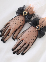 Sweet Lolita Accessori Fiocchi bianchi Accessorio a pois Fibra di poliestere Varie