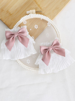 Sweet Lolita Accessori Fiocchi rosa Maniche corte Fibra di poliestere Varie