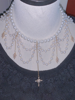 Sweet Lolita Accessori Perle bianche Catene Girocollo in fibra di poliestere Varie