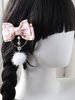 Sweet Lolita Accessori Rosa Pom Poms Fiocchi Copricapo in poliestere Varie
