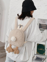 Sweet Lolita Bag Khaki Short Plush Faux Suede Polyester Lolita Accessories