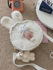 Sweet Lolita Bag White Short Peluche Faux Suede Bunny Ears Accessori Lolita