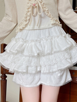 Sweet Lolita Bloomers Ruffles Lace Loose Pink Lolita Shorts