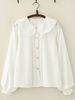 Sweet Lolita Blouse Frill Peter Pan Colletto Chiffon bianco Lolita Shirt