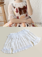 Sweet Lolita Blouses Nero Mezzo Manica Ruffles Bow Lolita Shirt Lolita Top