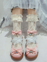 Sweet Lolita Calzature Archi Punta tonda in pelle PU Tacchi casual casual con cinturino alla caviglia Lolita
