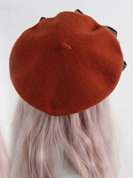 Sweet Lolita Hat Bows Accessori Plaid Poliestere Rosa Accessori Lolita