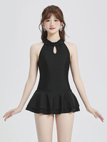 Sweet Lolita Outfit Tuta senza maniche con volant neri