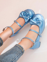 Sweet Lolita scarpe di cuoio Archi tacco grosso Lolita pompe