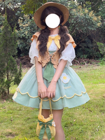 Sweet Lolita SK Gonne Lolita ricamate con fiocchi blu