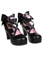 Sweet Platform Heels Scarpe Lolita Cinturini alla caviglia Punta tonda