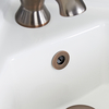 Anello Troppopieno per Lavabo - Bronzo Lucidato ad Olio