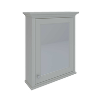 Armadietto da Bagno con Specchio - Greige - 650mm x 750mm - Hudson Reed x RAK Washington