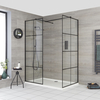 Box Doccia Angolare Walk-In con Piatto Doccia - Disponibile in Diverse Misure - Barq
