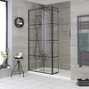 Box Doccia Walk-In a Nicchia con Piatto Doccia e Parete Paraspruzzi (Opzionale) - Diverse Misure - Barq