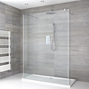 Box Doccia Walk-In Centro Stanza con Piatto Doccia e Parete Paraspruzzi (Opzionale) - Diverse Misure - Portland