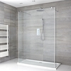 Box Doccia Walk-In Centro Stanza con Piatto Doccia e Pareti Paraspruzzi - Disponibile in Diverse Misure - Portland