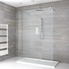 Box Doccia Walk-In Centro Stanza Senza Profili con Piatto Doccia - Disponibile in Diverse Misure - Portland
