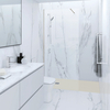 Box Doccia Walk-in con Piatto Doccia Antiscivolo Greige Opaco - Scelta di Dimensioni - RAK Feeling
