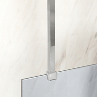 Braccio di Supporto a Soffitto Cromato - Portland