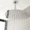 Braccio Doccia Tondo a Soffitto in Ottone Cromato
