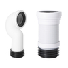 Connettore per WC- Scelta tra Connettore Dritto o Piegato a 90° - Cranplas