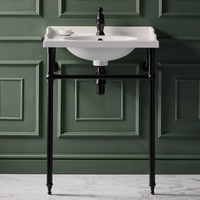 Consolle Nera con Lavabo Tradizionale – 630 mm – Elizabeth