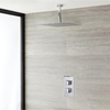 Doccia Termostatica con Miscelatore e Soffione da Soffitto - Kubix