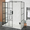 Doccia Walk-in a Tre Lati e Piatto Doccia - Scelta di Dimensioni - Barq