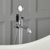 Gruppo Vasca Freestanding a Leva Design Tradizionale Cromo/Nero - Elizabeth