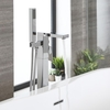 Gruppo Vasca Freestanding Cromato con Doccetta - Kubix