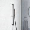 Kit Asta Saliscendi Moderno con Doccetta e Gomito Integrato - Grigio Canna da Fucile - Orno
