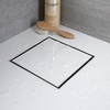 Kit Completo di Canaletta Doccia Quadrata e Griglia 200mm con Inserto Piastrellabile