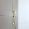 Kit Doccia con Asta Saliscendi,  Doccetta e Supporto - Oro Satinato - Lune