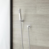 Kit Doccia con Doccetta Quadrata,  Supporto a Parete e Flessibile