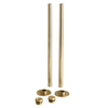 Kit per Radiatore Oro Satinato - Completo di Connettori Copritubo,  Flange,  Tappi Ciechi e Spurgo