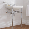 Lavabo a 2 Fori con Consolle e Struttura Cromata da 560mm - Richmond