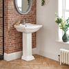 Lavabo Bagno a Colonna Quadrato Bianco 880 x 605mm - Chester