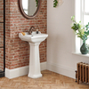 Lavabo Bagno a Colonna Rettangolare Bianco 855 x 500mm - Richmond