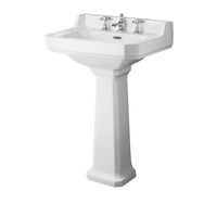 Lavabo Bagno a Colonna Rettangolare Bianco 905 x 560mm - Richmond