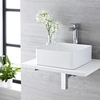 Lavabo Bagno da Appoggio Quadrato in Ceramica 360x360mm - Alswear