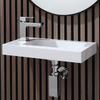 Lavabo Bagno Sospeso con 1 Foro per Rubinetteria - Ceramica