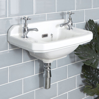 Lavabo Bagno Sospeso Rettangolare Bianco 270 x 515mm - Richmond