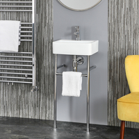 Lavabo con Consolle Cromata – 400 mm x 295 mm – Exton