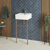 Lavabo con Consolle e Struttura - Varie Misure & Finiture - Halwell