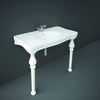 Lavabo Consolle Tradizionale - Bianco Lucido - 1082mm x 605mm - Rak Washington